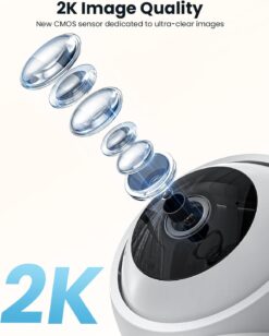 Alternative view of 2K Indoor Security Camera 5GHz WiFi ieGeek SC1 PTZ 360°