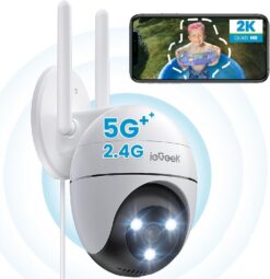 ieGeek ZS-GQ2 PTZ Security Camera 360° WiFi 2K Dual Band