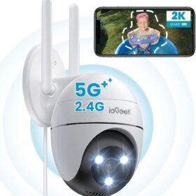 ieGeek ZS-GQ2 PTZ Security Camera 360° WiFi 2K Dual Band