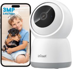 2K Indoor Security Camera 5GHz WiFi ieGeek SC1 PTZ 360°