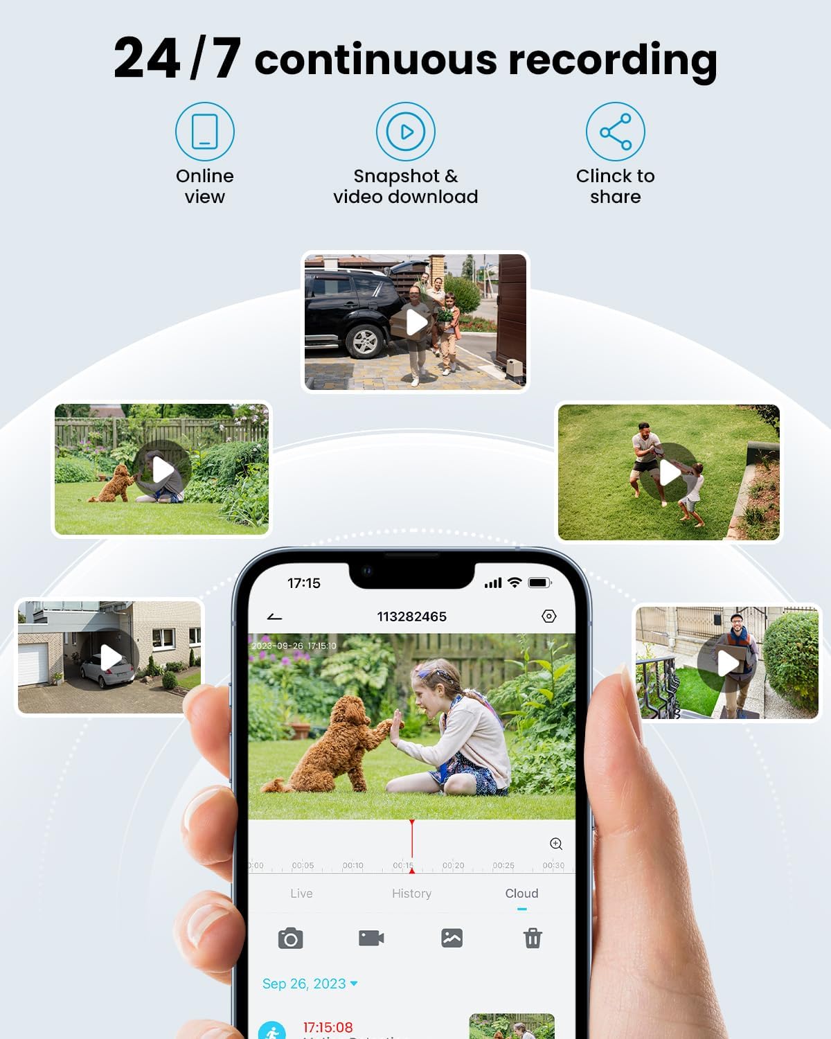 ieGeek ZS-GQ4 5MP PTZ 360° Security Camera Outdoor WiFi CCTV - Image 4