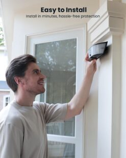 Alternative view of ieGeek S4 Solar Wall Camera 2K with 160 Lumen Floodlight